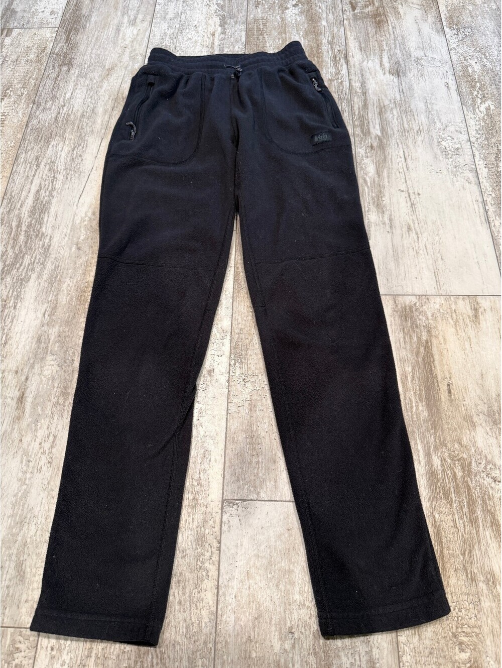 REI Co-op XS Black Fleece Pants Gorpcore Hiking Outdoor